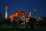 Hagia Sophia at night