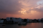 sunset in Udaipur