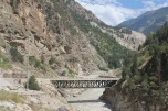 a bridge across the Sutlej River