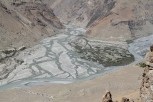 Pin River flowing into the Spiti River