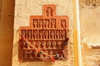 handprints of the maharajas' wives committing sati