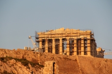 Parthenon in the evening light