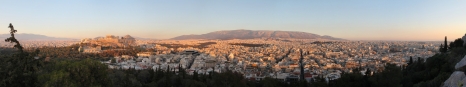 Athens in the evening light
