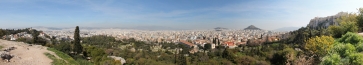 view across Athens from the Areopagus