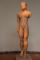 statue of a kouros from Cape Sounion (6th century BC)